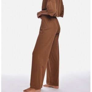 Paper Label Wide Leg Pima Cotton Pants Small